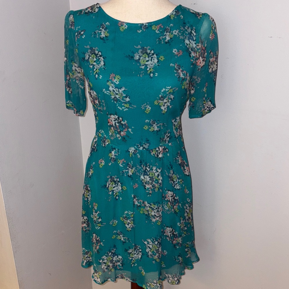 ELLA MOSS Silk Floral Dress Size Small